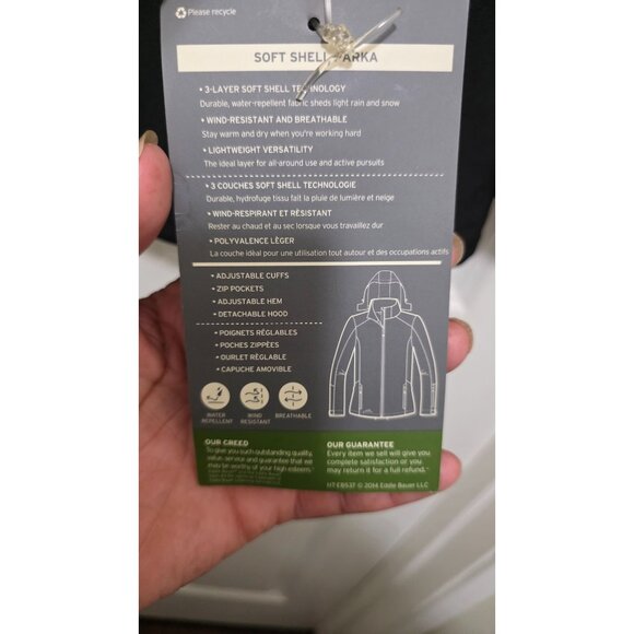 NWT Eddie Baur Softshell Jacket Hood T-Mobile Central Region Logo Women's Fit Bl - Picture 9 of 12